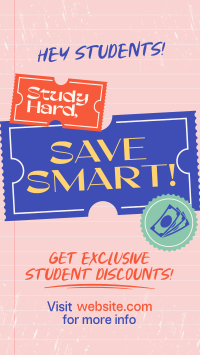 Student Discount Note Instagram Reel Image Preview