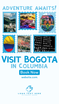 Travel to Colombia Postage Stamps Video