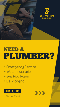 Simple Plumbing Services Instagram Reel Image Preview