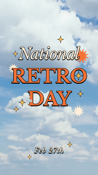 National Retro Day Clouds YouTube Short