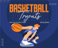 Basketball Tryouts Facebook Post