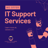 IT Support Linkedin Post Design