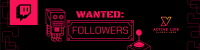 Wanted Followers Twitch Banner Image Preview