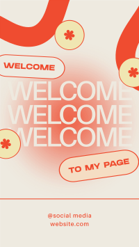 Minimal Welcome Page YouTube Short Design