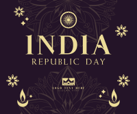 Decorative India Day Facebook Post