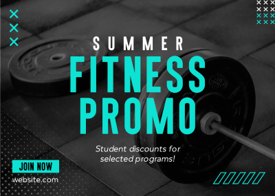 Summer Fitness Deals Postcard Image Preview
