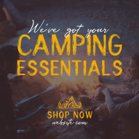 Camping Gear Essentials Instagram Post Design