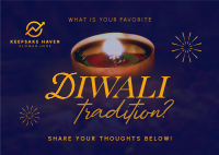 Diwali Tradition Postcard Image Preview