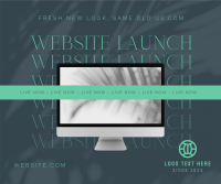 Minimalist Website Launch Facebook Post