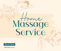 Home Massage Service Facebook Post