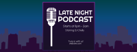 Late Night Podcast Facebook Cover Design