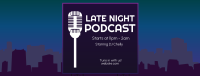 Late Night Podcast Facebook Cover Image Preview