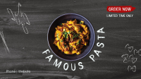 Pasta Chalkboard Facebook Event Cover