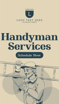 Rustic Handyman Service Instagram Reel Image Preview