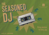 Seasoned DJ Cassette Postcard