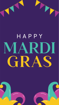 Mardi Gras Celebration Facebook Story