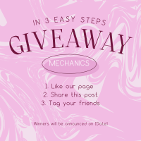 Easy Giveaway Mechanics Linkedin Post Design