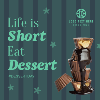 Dessert Life Quote Instagram Post