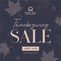 Elegant Thanksgiving Sale Instagram Post Image Preview