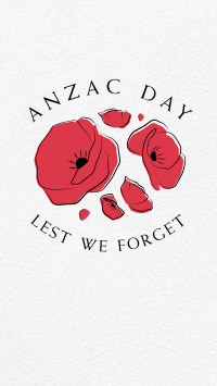 Anzac Day Minimalist Facebook Story