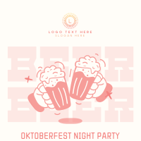 Oktoberfest Night Party Instagram Post