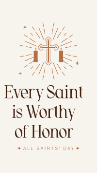 Honor Thy Saints Instagram Reel Image Preview