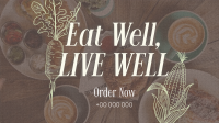 Elegant Food Quotes Facebook Event Cover