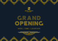 Art Deco Grand Opening Postcard Image Preview