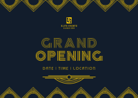 Art Deco Grand Opening Postcard Image Preview