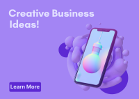 Creative Business Ideas Postcard Design