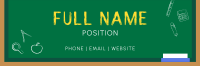 Simple Blackboard Email Signature