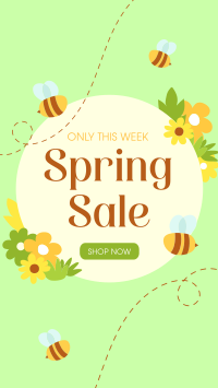 Spring Bee Sale Facebook Story
