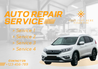 Auto Repair Service Postcard