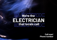 Electrician Service Postcard