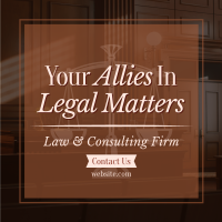 Law Consulting Firm Instagram Post Design