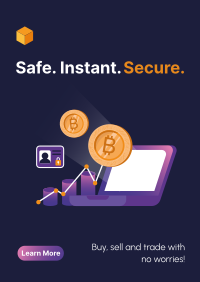 Secure Cryptocurrency Exchange Poster