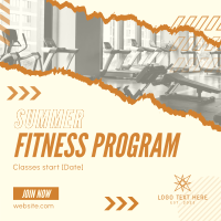 Ripped Off Summer Fitness Instagram Post Design