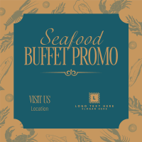 Luxury Seafood Instagram Post Design