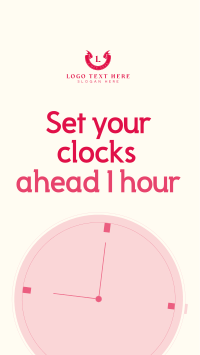 Daylight Saving Reminder Instagram Reel Design