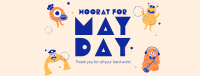 Hooray May Day Facebook Cover Image Preview