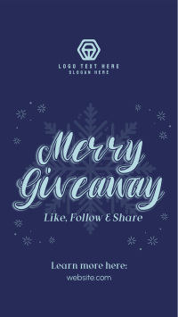 Merry Giveaway Announcement Instagram Story