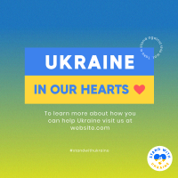 Ukraine In Our Hearts Instagram Post