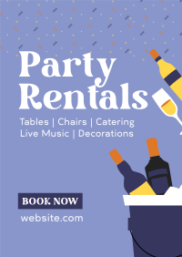 Party Services Poster Design