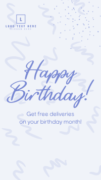 Doodly Birthday Promo Facebook Story