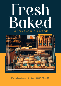 Fresh Baked Bread Poster