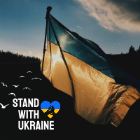 Stand with Ukraine Instagram Post Design