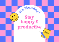 Monday Productivity Postcard