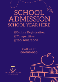 School Admission Year Flyer