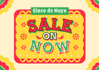 Cinco de Mayo Picado Sale Postcard