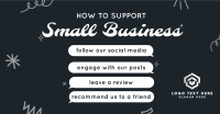 Support Small Business Facebook Ad